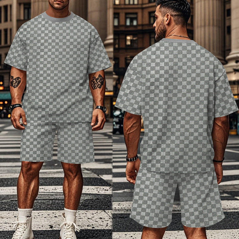 Herren lässiges Kurzarm-Set mit bequemer Passform und stylischem Design