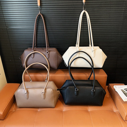 Damen elegante Handtasche aus strukturiertem Kunstleder mit abnehmbarem Schulterriemen Nord Taschen