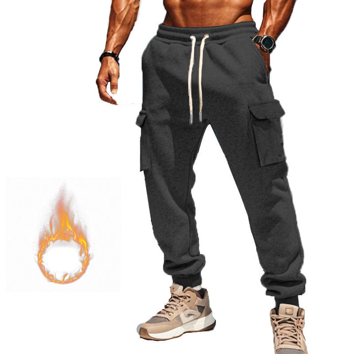Herren Cargo-Freizeithose mit verstellbarem Bund und funktionalen Taschen