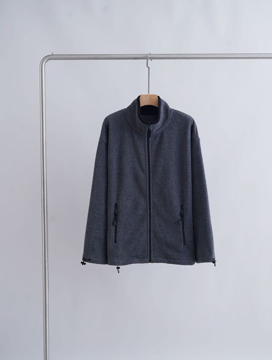 Damen Sportliche Fleecejacke mit hohem Kragen Nord Taschen