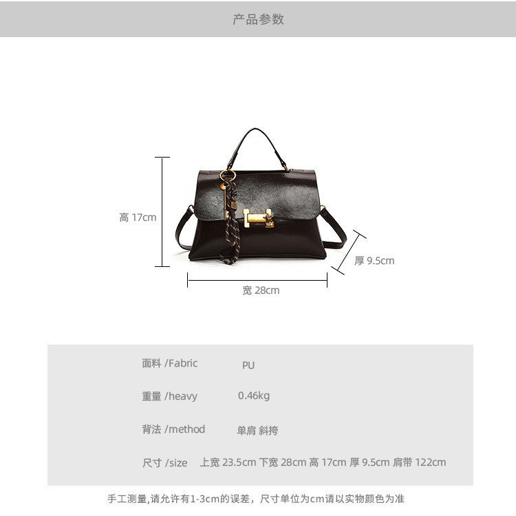 Damen elegante Handtasche mit einzigartigem Schlüsselanhänger Nord Taschen