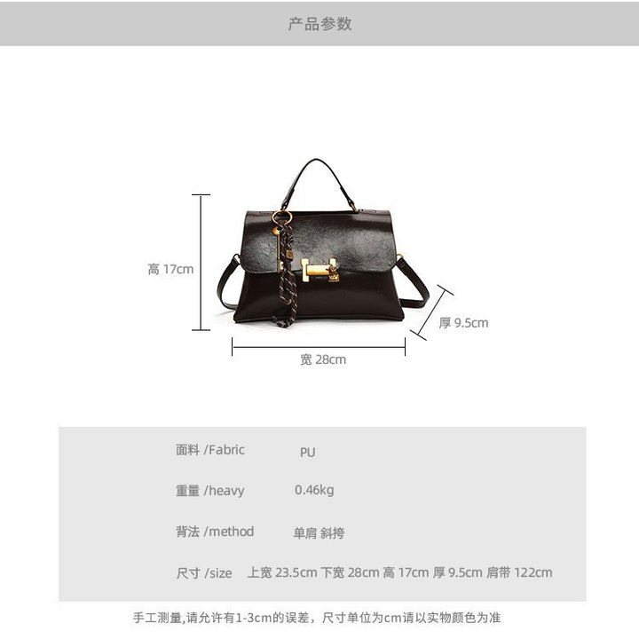 Damen elegante Handtasche mit einzigartigem Schlüsselanhänger Nord Taschen