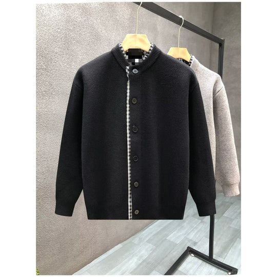 Herren Sweaterjacke mit Stehkragen Nord Taschen