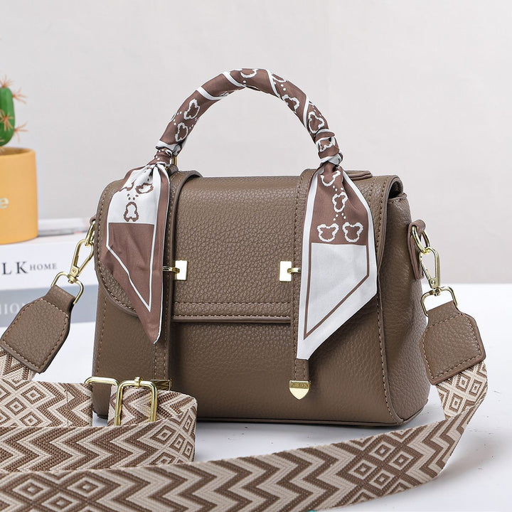 Damen Handtasche mit modischem Schal-Akzent Nord Taschen