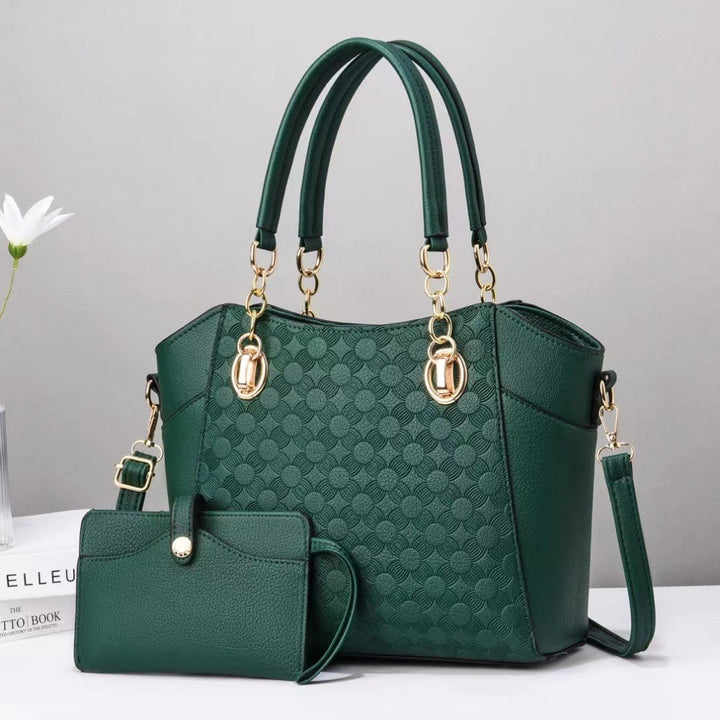 Damen elegante Handtasche mit praktischem Mini-Portemonnaie Nord Taschen