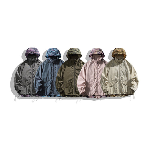 [Herren] weit geschnittene Nylon-Joggerhose im Utility-Stil mit Tunnelzugbund, Kontrastpaspel und elastischen Knöchelabschlüssen Nord Taschen