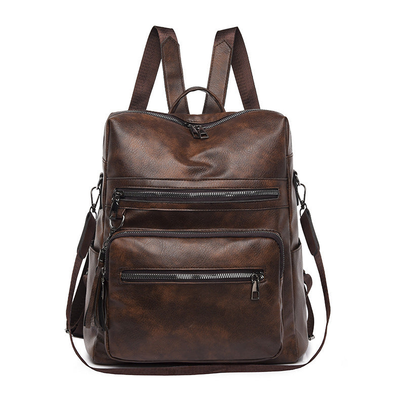 Damen eleganter Rucksack mit mehreren Reißverschlussfächern Nord Taschen