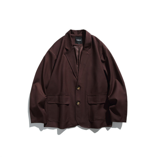 Herren Oversize Sakko aus fallendem Twill mit aufgesetzten Pattentaschen Nord Taschen