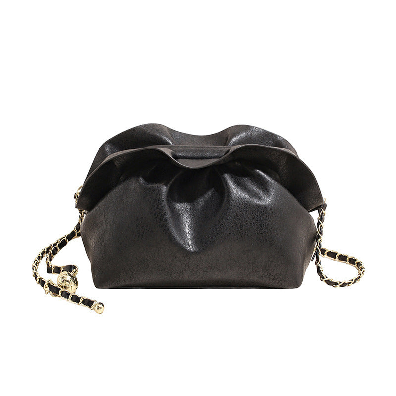 Damen elegante Clutch mit geflochtenem Kettenriemen und raffiniertem Design Nord Taschen
