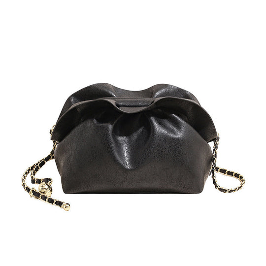 Damen elegante Clutch mit geflochtenem Kettenriemen und raffiniertem Design Nord Taschen