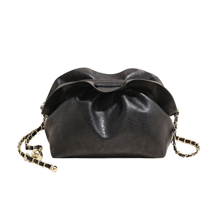 Damen elegante Clutch mit geflochtenem Kettenriemen und raffiniertem Design Nord Taschen