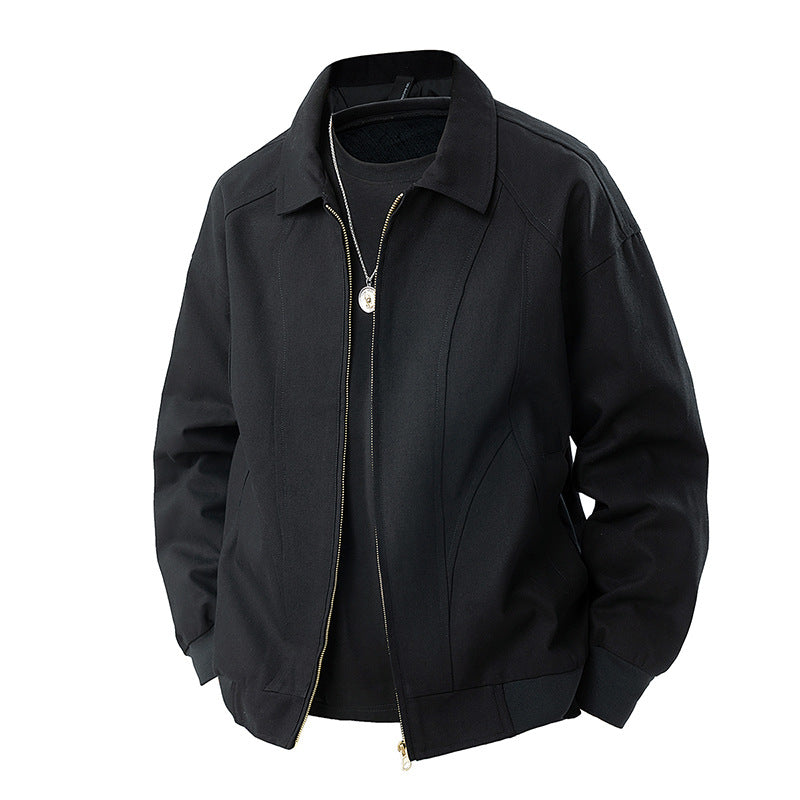 Herren Moderner Blouson mit Hemdkragen, Zwei‑Wege‑Reißverschluss und dezenter Teilungsnaht Nord Taschen
