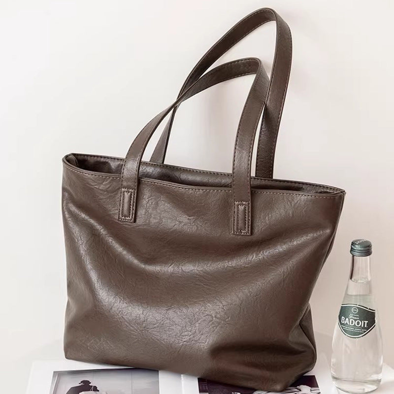 Damen elegante Shopper-Tasche mit strukturiertem Kunstleder Nord Taschen