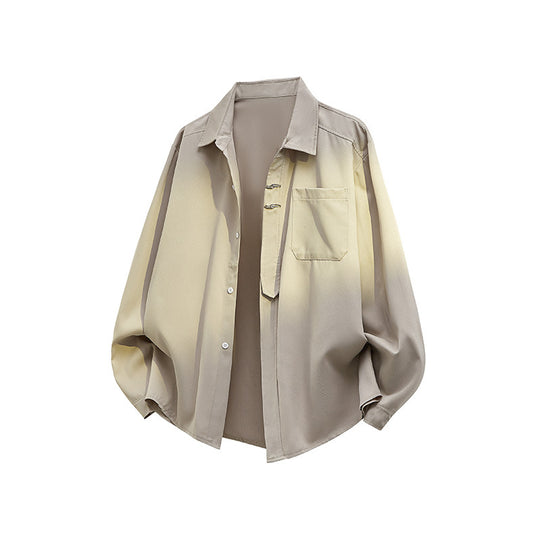 Unisex Oversize Hemdjacke im minimalistischen Utility-Look mit Brusttasche und verdeckter Knopfleiste Nord Taschen