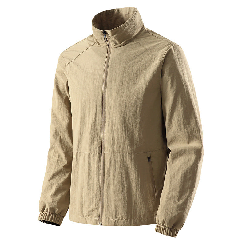 Herren Ultraleichte Windjacke mit Mesh‑Futter, Stehkragen & Reißverschluss Nord Taschen