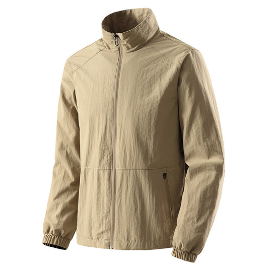 Herren Ultraleichte Windjacke mit Mesh‑Futter, Stehkragen & Reißverschluss Nord Taschen