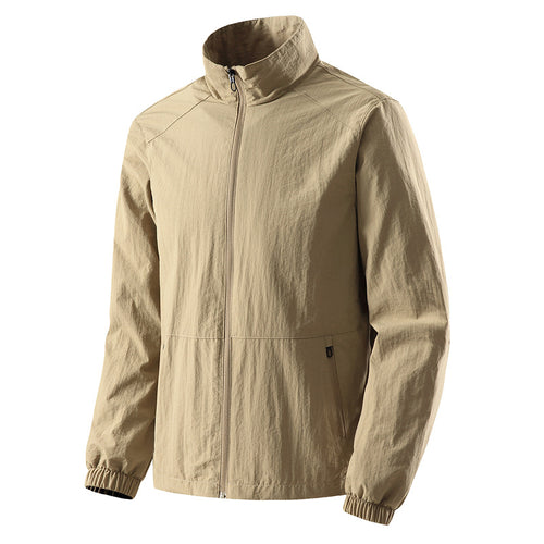 Herren Ultraleichte Windjacke mit Mesh‑Futter, Stehkragen & Reißverschluss Nord Taschen