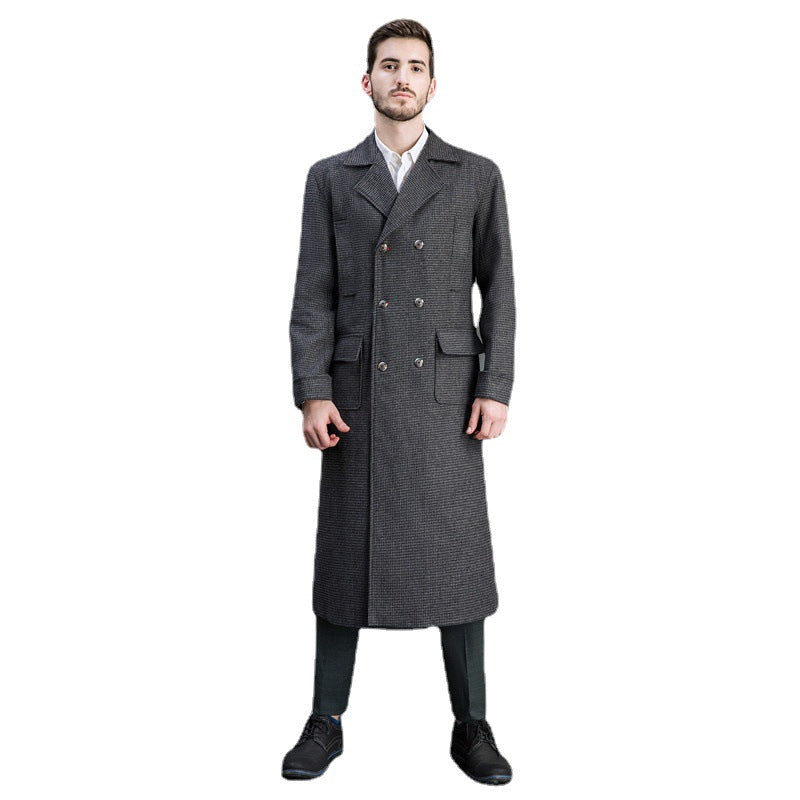 Herren Doppelreihiger Mantel Nord Taschen