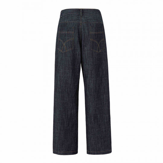 Damen Highwaist-Jeanshose mit weitem Bein, gerader Silhouette und Five-Pocket-Design Nord Taschen
