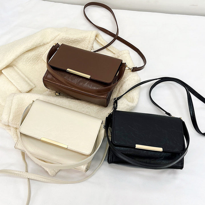 Damen modische Crossbody-Tasche mit edlem Klappdeckel Nord Taschen