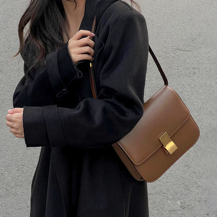 Damen Designer Crossbody Tasche mit stilvollem Klappverschluss Nord Taschen