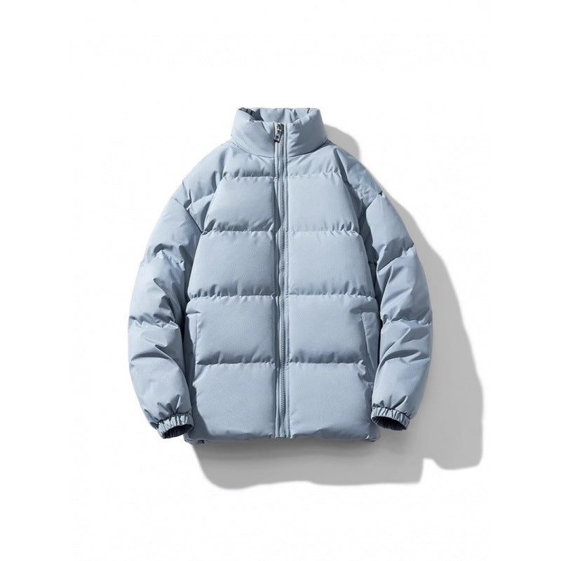 Unisex Leichte gesteppte Daunenoptik Pufferjacke mit Stehkragen und Zwei-Wege-Reißverschluss Nord Taschen