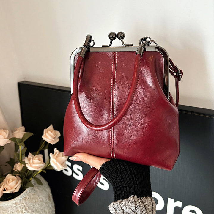 Damen elegante Umhängetasche mit klassischem Verschluss Nord Taschen