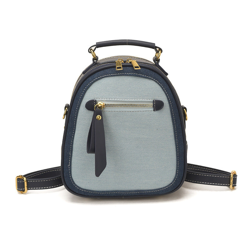 Damen Mini-Rucksack-Tasche mit elegantem Denim-Design Nord Taschen