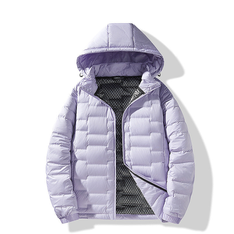 Herren Ultraleichte Steppjacke mit Kapuze und Thermofutter Nord Taschen
