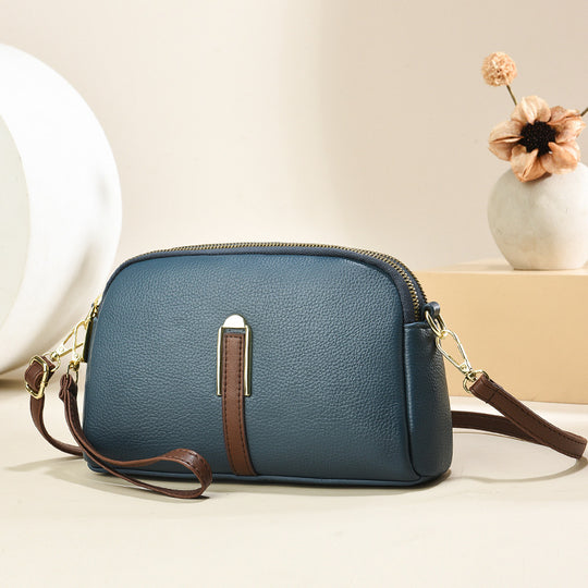 Damen Umhängetasche mit eleganter Lederstruktur und abnehmbarem Schulterriemen Nord Taschen