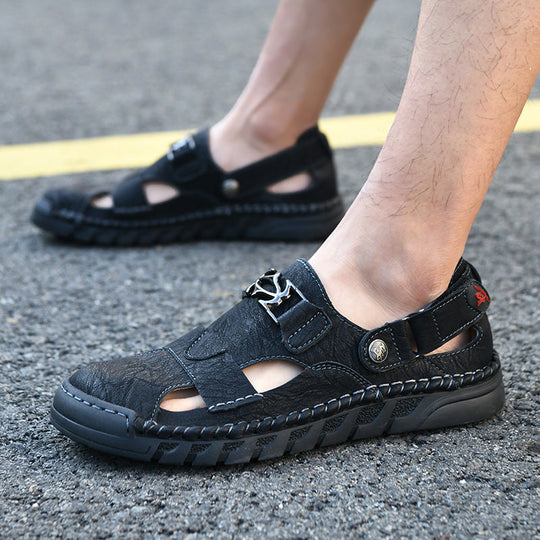 Damen Bequeme Sandalen mit verstellbarem Riemen und rutschfester Sohle Nord Taschen