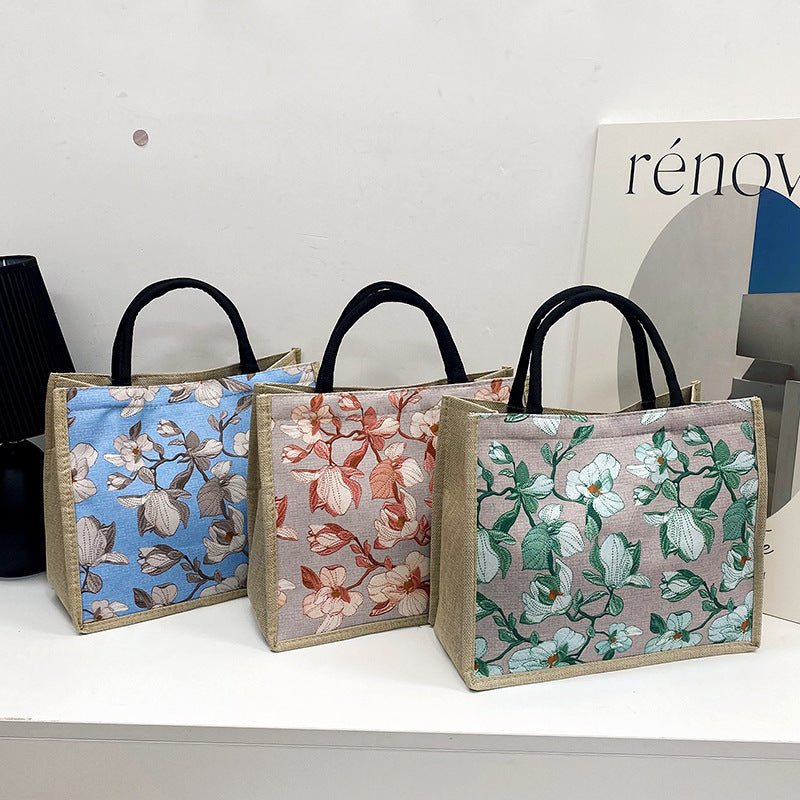 Damen elegante Tragetasche mit floralem Design Nord Taschen