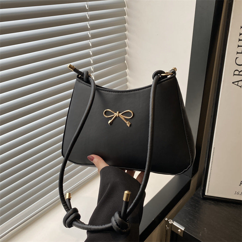 Damen elegante Umhängetasche mit verspieltem Schleifendetail Nord Taschen