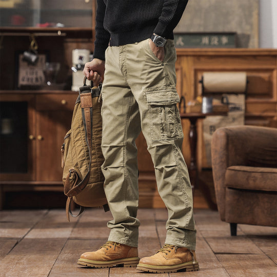 Herren Tapered Utility‑Cargo‑Hose mit Mehrfachtaschen und verstärkten Kniepartien Nord Taschen