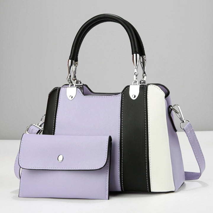 Damen modische Handtasche mit strukturiertem Design und abnehmbarer Clutch Nord Taschen
