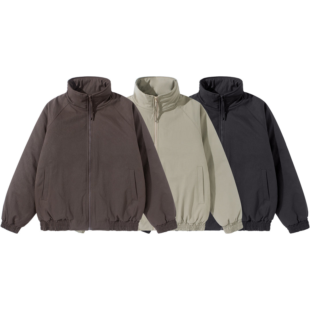 Unisex Kurz geschnittener Boxy‑Stehkragen‑Blouson mit elastischem Saum und verdeckten Einschubtaschen Nord Taschen