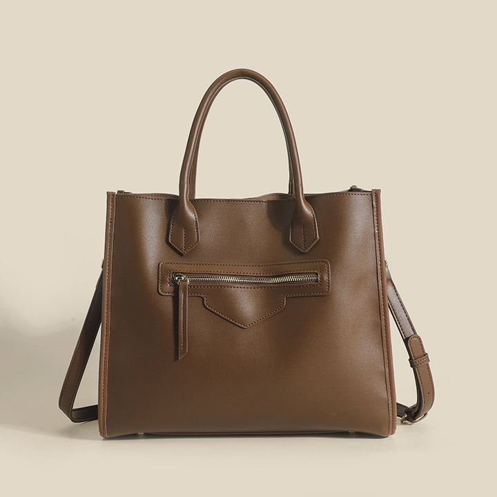 Damen Handtasche aus hochwertigem Kunstleder mit verschließbarem Außenfach Nord Taschen