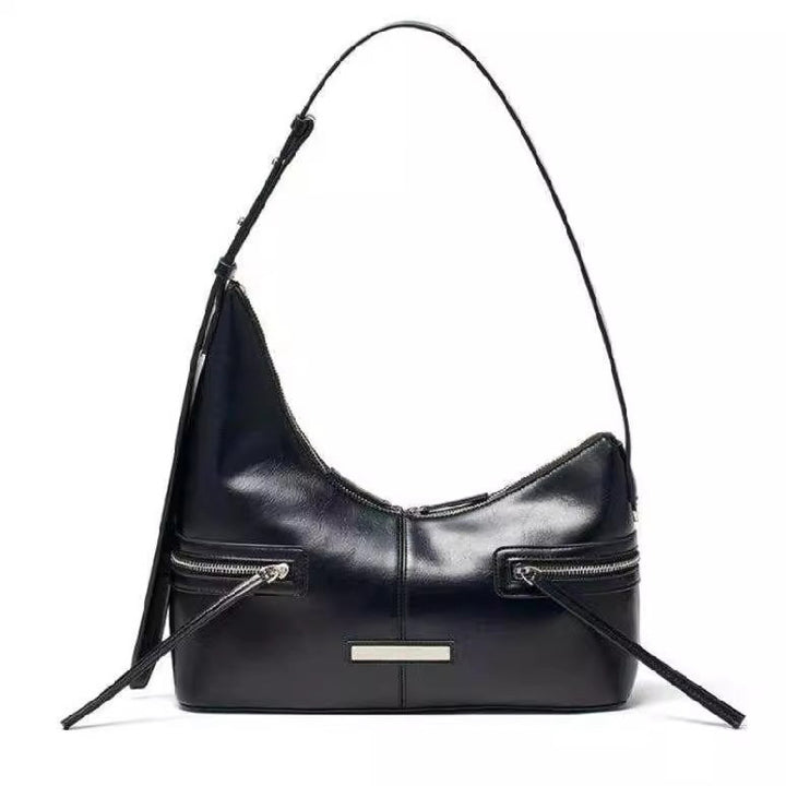 Damen Hobo-Tasche mit luxuriösem Glanz und praktischen Reißverschlussfächern Nord Taschen