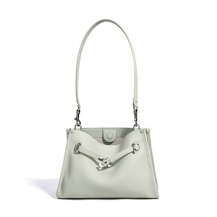 Damen elegante Lederhandtasche mit verstellbarem Schulterriemen Nord Taschen