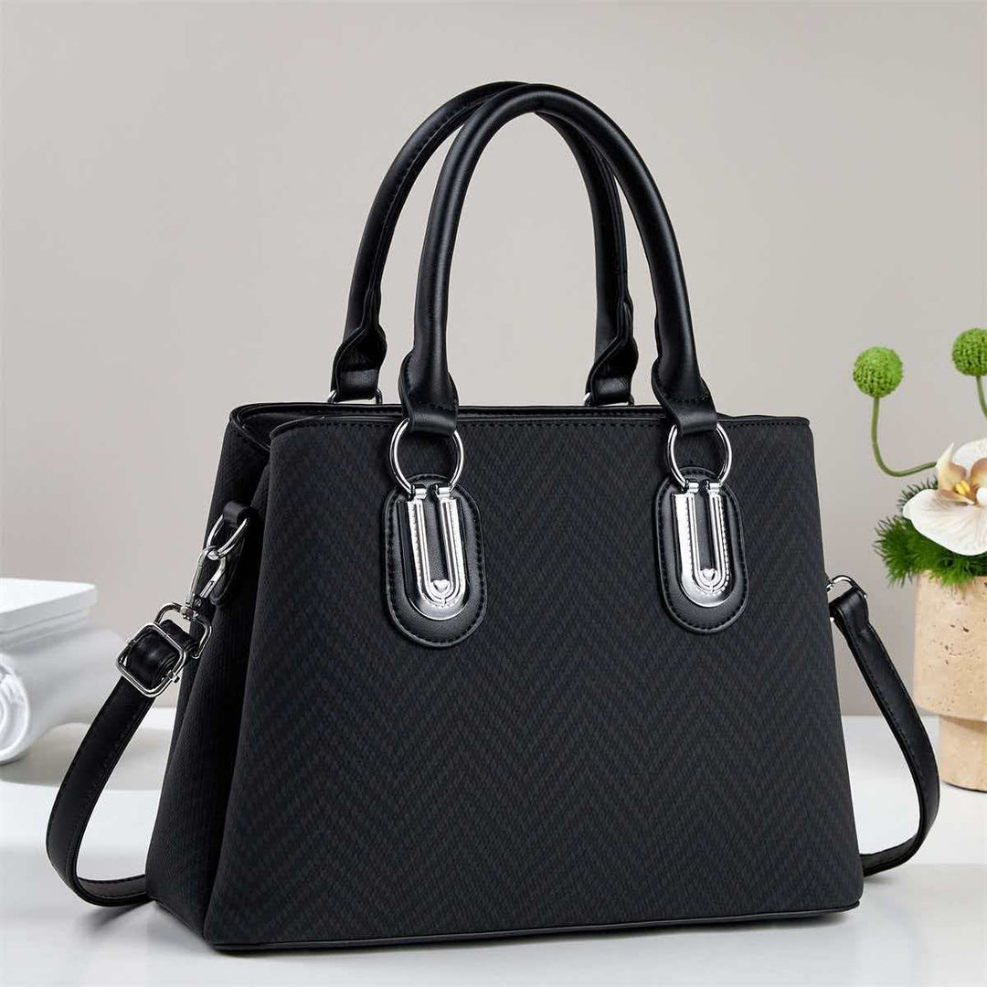 Damen Handtasche mit raffiniertem Chevron-Muster und hochwertigem Material Nord Taschen