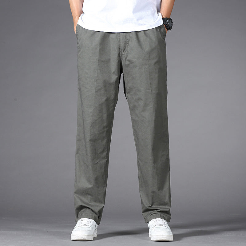 Herren Legere Relaxed-Fit Chinohose aus Baumwollmix mit elastischem Bund Nord Taschen
