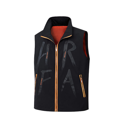 Herren Sportliche Weste mit hohen Kragen und Reflexstreifen Nord Taschen