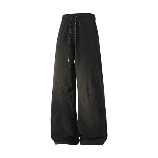 Damen Weite Baggy-Leinenoptik-Hose mit Tunnelzug, perforierten Einsätzen & Relaxed-Silhouette Nord Taschen