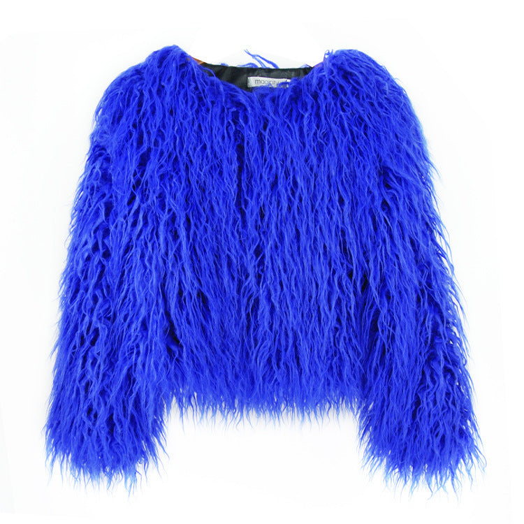 Damen statement Fleece-Jacke mit voluminösem Look