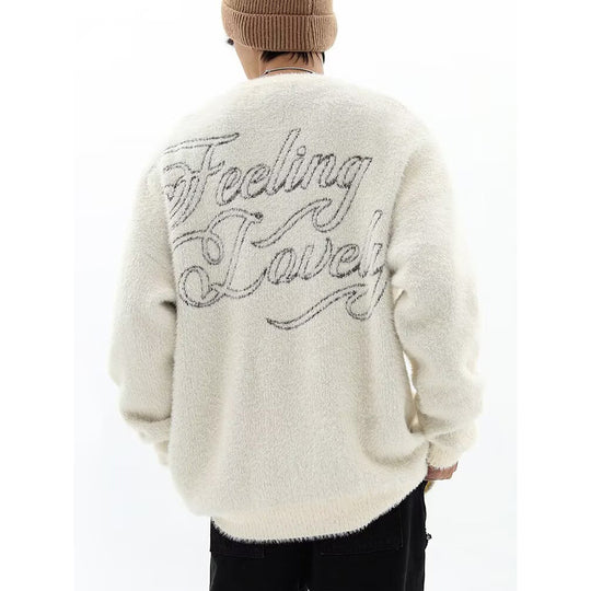 Herren Grobstrickpullover mit kreativem Motiv Nord Taschen
