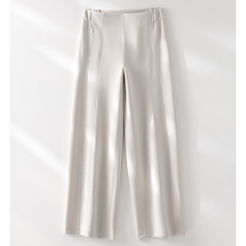 Damen Leichte Kapuzenjacke aus feinem Frottee mit taillierter Silhouette und Zwei-Wege-Reißverschluss Nord Taschen