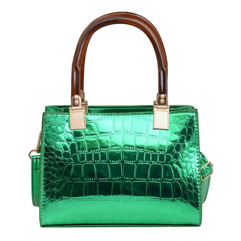 Damen stilvolle Handtasche im eleganten Krokodil-Look Nord Taschen
