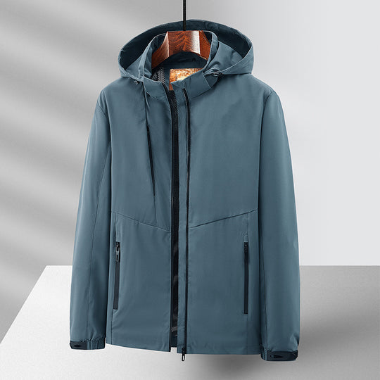 Herren Wetterfeste Outdoorjacke mit praktischer Kapuze Nord Taschen