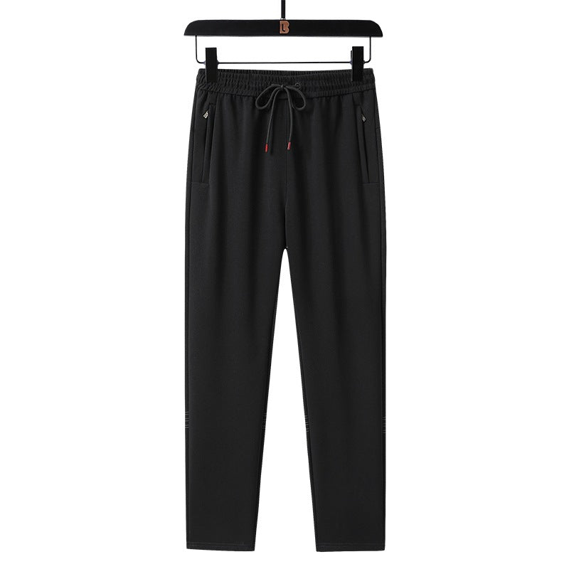 Herren Sportliche konisch zulaufende Jogginghose mit Elastbund, Kordelzug & Reißverschlusstaschen Nord Taschen