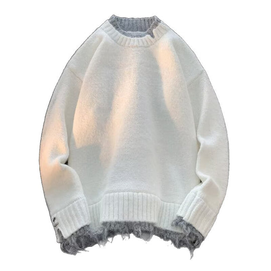 Damen Kuscheliger Oversized Pullover mit raffiniertem Schnitt Nord Taschen